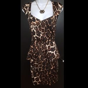 Leopard Peplum Dress